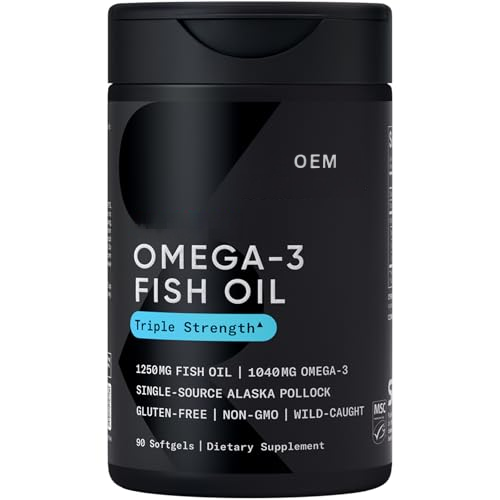 Omega-3 Fish Oil 1250 Triple Strength Fish Oil