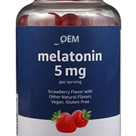 Melatonin, Sleep Support Gummies, Strawberry Flavor, 5mg, 120