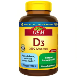 Vitamin D3 1000 IU (25 mcg), Vitamin D
