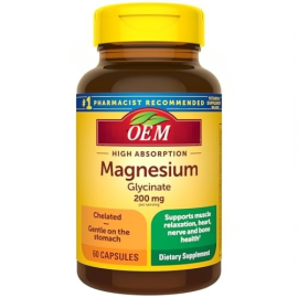 Magnesium Glycinate 200 mg per Serving, Magnesium Supplement