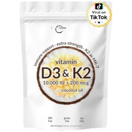 Vitamin D3 10,000 IU + K2 MK-7 200