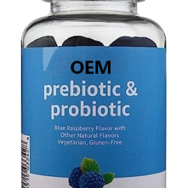 Prebiotic & Probiotic Gummies, 2 Billion CFU, Blue