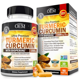 Turmeric Curcumin with Black Pepper Extract 1500mg