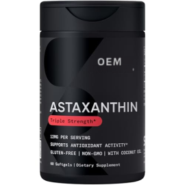 Triple Strength Astaxanthin 12mg w/Organic Coconut Oil