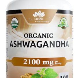 Organic Ashwagandha 2100 mg per Serving ??Herbal