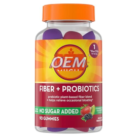 Fiber Gummies for Adults with Probiotics for Bloating