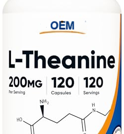 L-Theanine 200mg, 120 Capsules, Double Strength