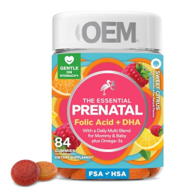 Essential Prenatal Gummy Multivitamin, Folic Acid, Vitamin D