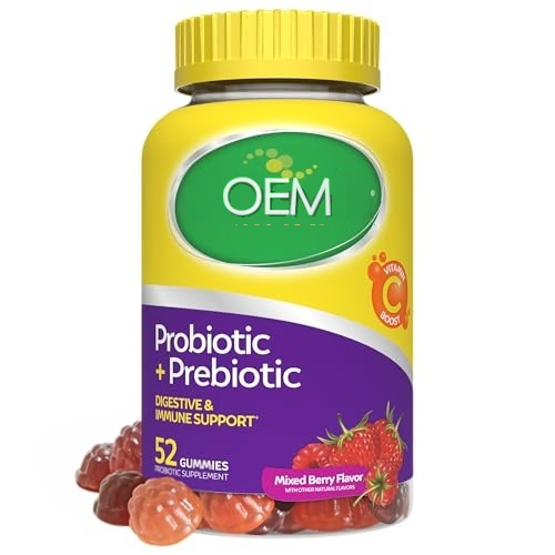 Daily Probiotic Gummies for Women & Men, Berry