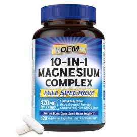 10 in 1 Magnesium Complex, 420mg Elemental Magnesium