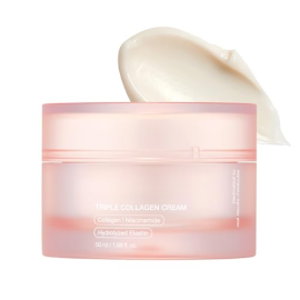 Triple Collagen Cream Hydrating Firming Moisturizer Hyaluronic Acid