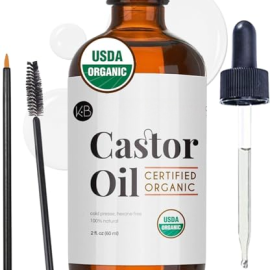 Castor Oil Hair Lashes Face 100% Pure Cold