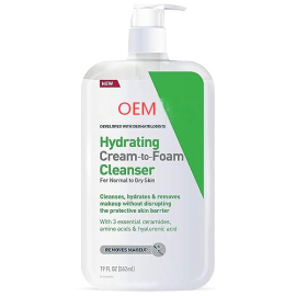 Hydrating Cream Foam Cleanser Makeup Remover Face Wash