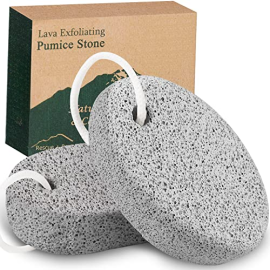 2Pcs Pumice Stone Lava Pedicure Tools Hard Skin